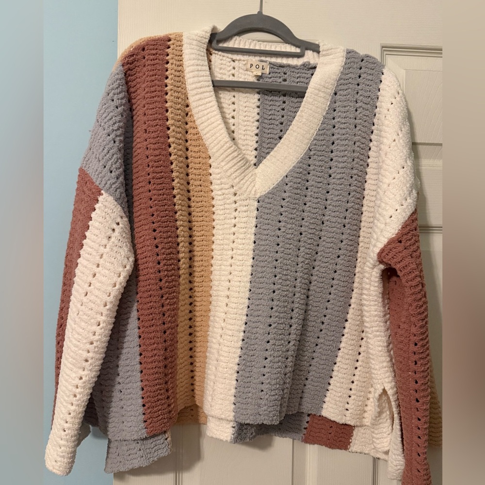 POL NWOT Striped Sweater! So soft!
